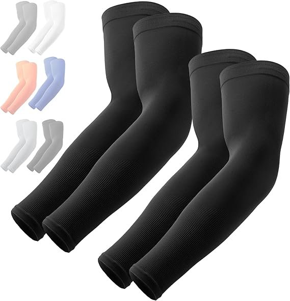 Sun Protection Arm Sleeves - Cooling Compression Arm Sleeve - Sports & UV Arm Sleeves for Men & Women