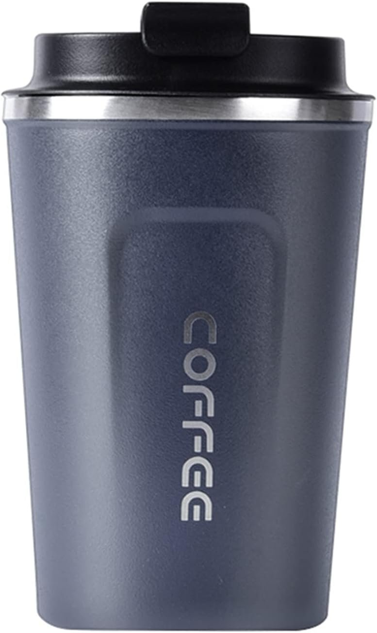 380mL Stainless Steel Coffee Cup, Leakproof Insulated Thermal Cup Car Coffee Cup Stainless Steel Vacuum Insulated Coffee Mug for Hiking, Camping & Traveling